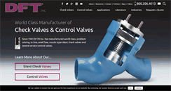 Desktop Screenshot of dft-valves.com